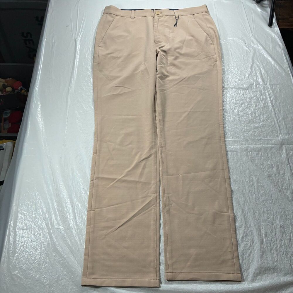 Mizzen+Main Men's Helmsman Slim 5-Pocket Pants, Size 34x30 Tan